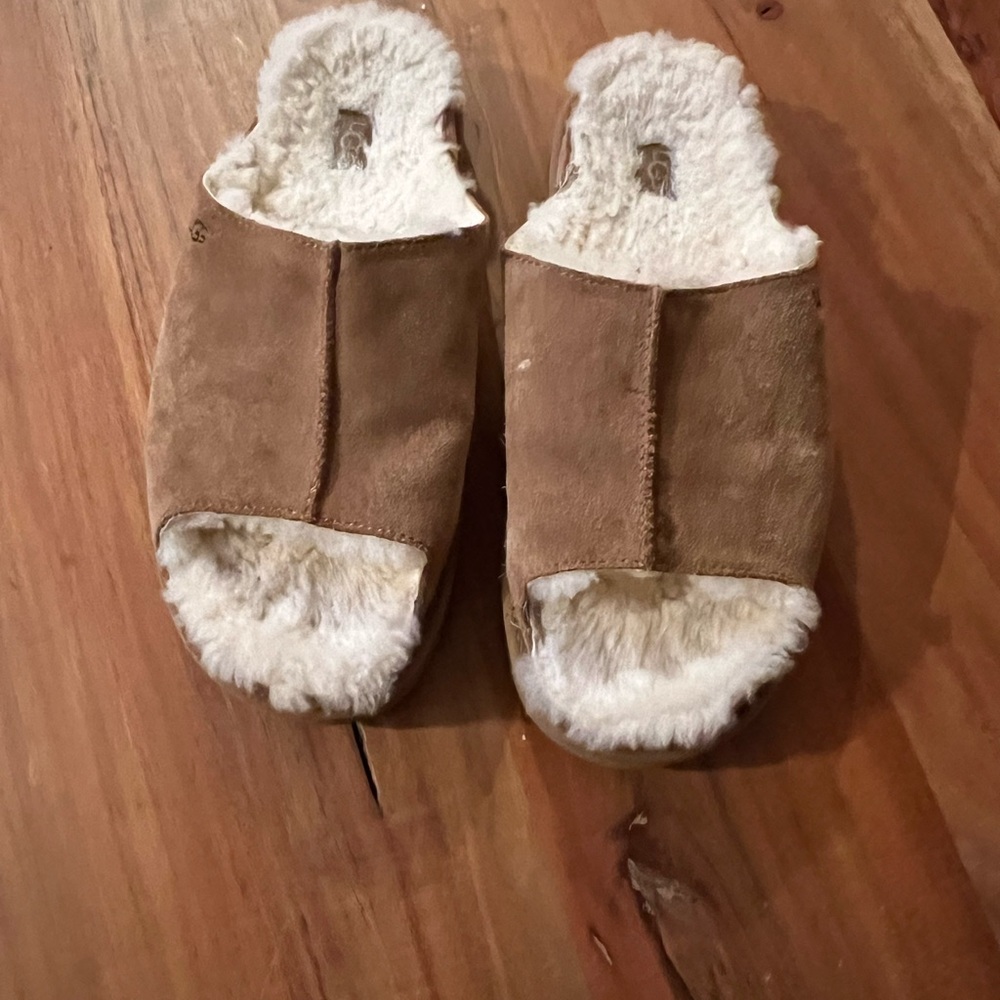 UGG Brown Shearling Women's Slippers